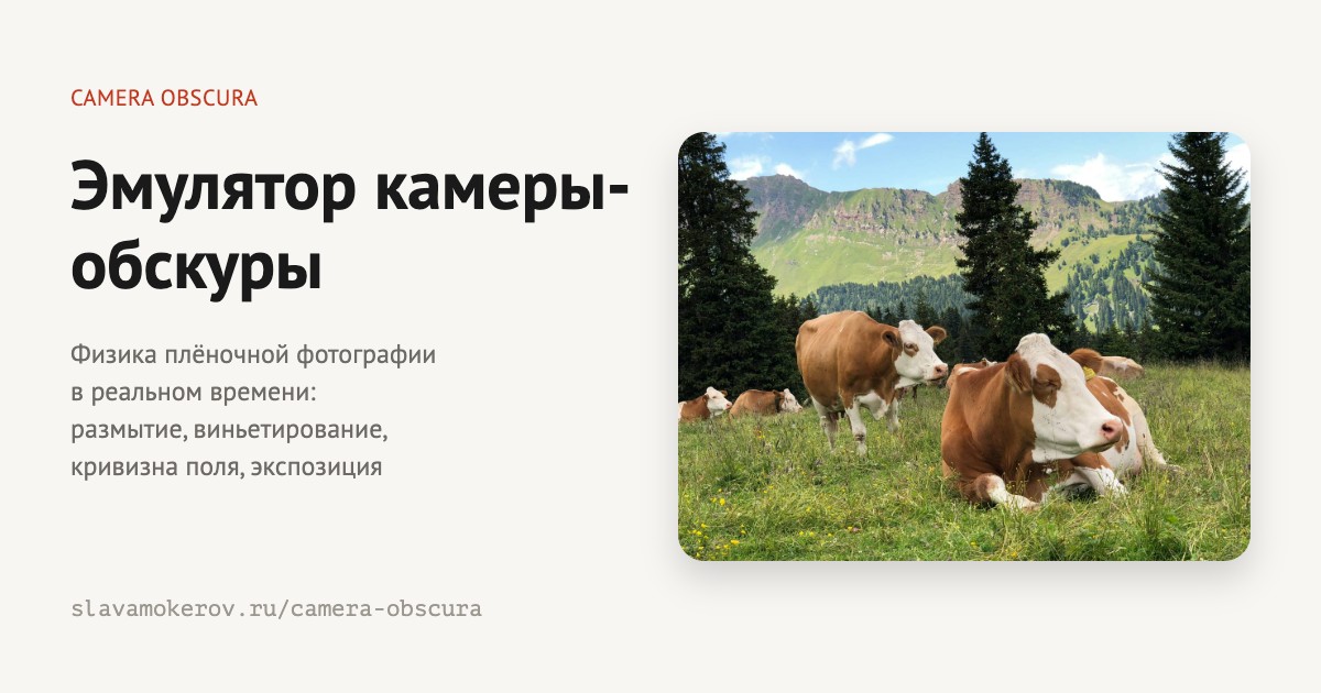 Эмулятор камеры обскура