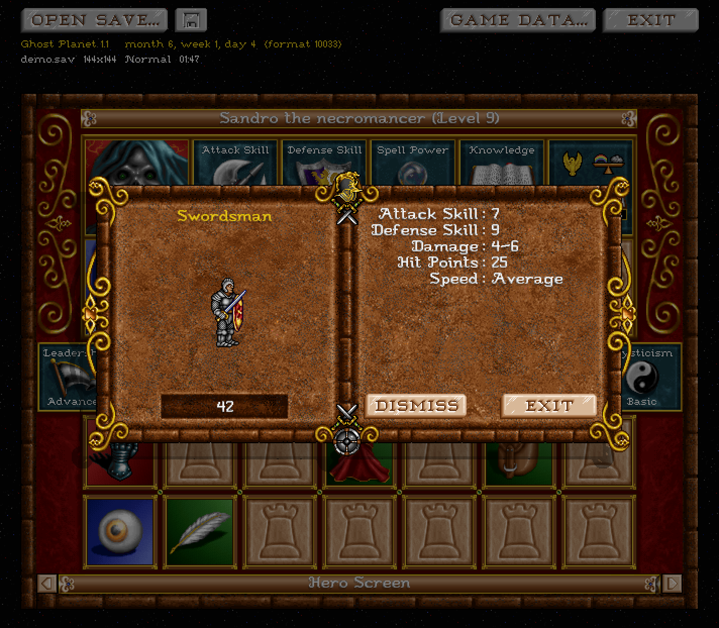 Редактор сохранений для fheroes2 (Heroes of Might and Magic II)